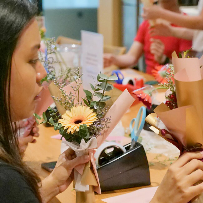 WeWork Floral Arrangement Workshop Photo 9