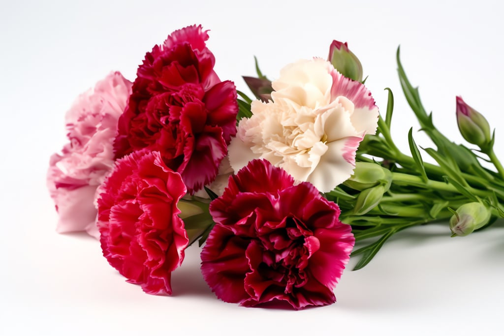 carnations of assorted colours