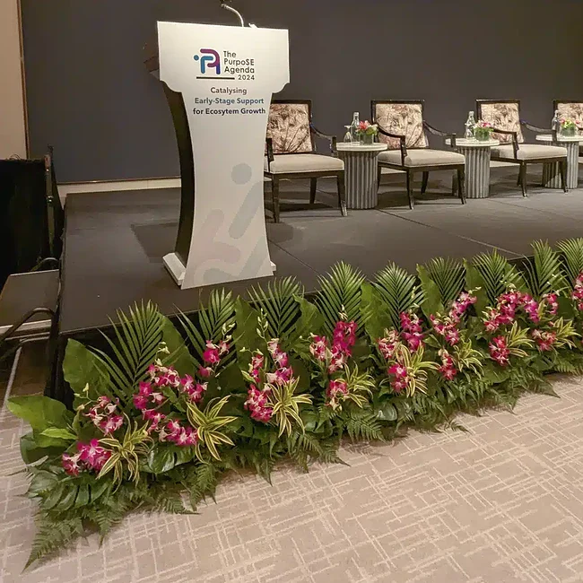 Elegant floral arrangements for events and decor.