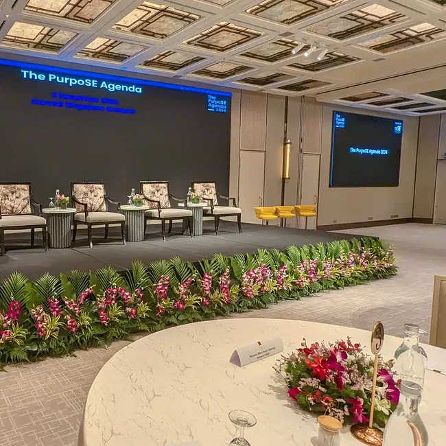 Elegant floral arrangements for event decor.